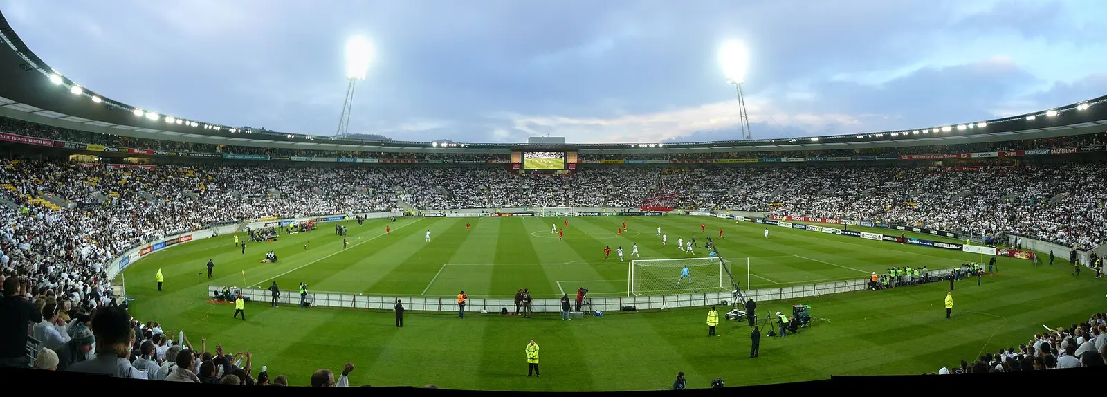 Wellington Regional Stadium during a football match